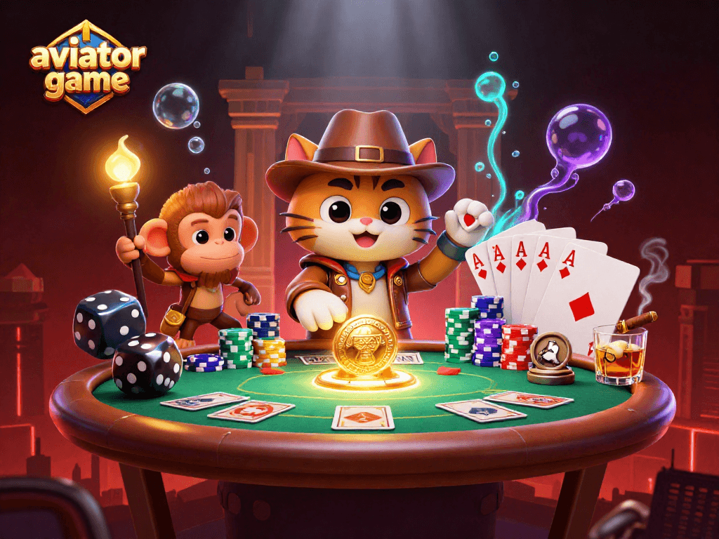 Experience the thrill of the aviator game with this dynamic casino scene, showcasing expert players and vibrant gameplay.