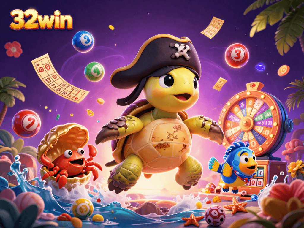 Experience thrilling gameplay at 32win with vibrant lottery scenes and engaging characters.