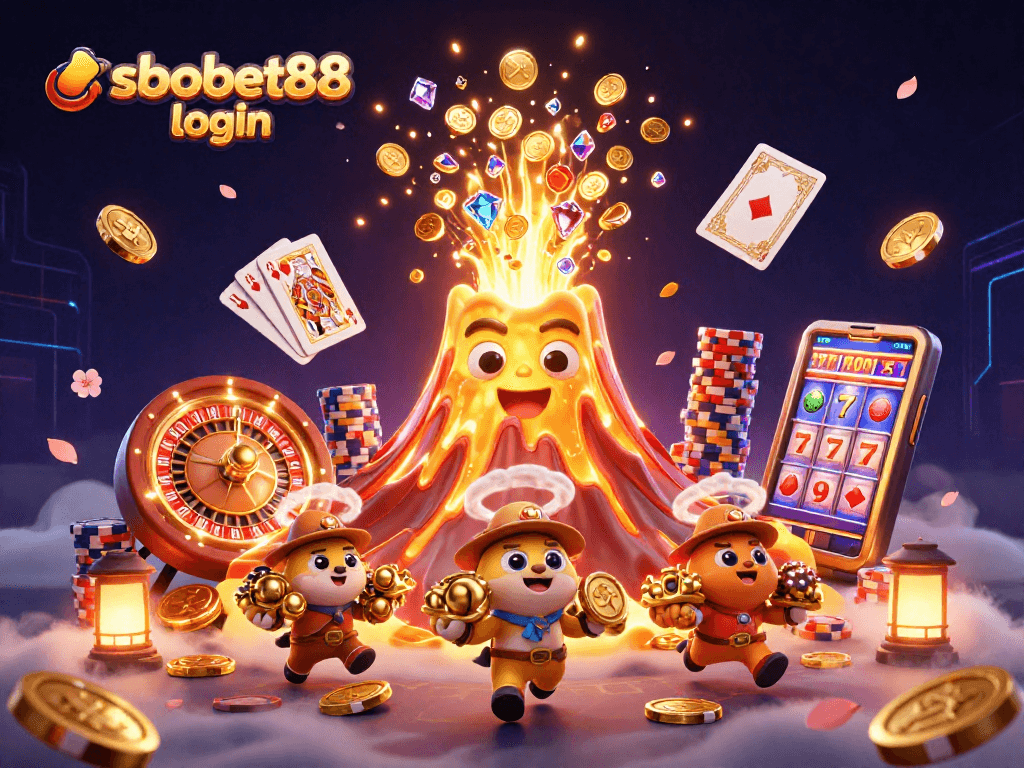 Place your bets with sbobet88 login at an exciting online casino filled with treasures.