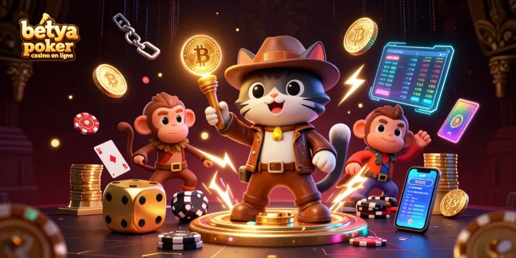 Engage with the vibrant world of betya poker casino en ligne, showcasing poker artifacts and dynamic cash flow.