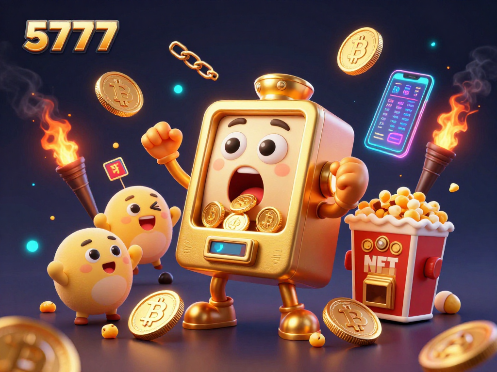 Play and win on 5777 with vibrant slot machines and crypto-inspired gaming elements.
