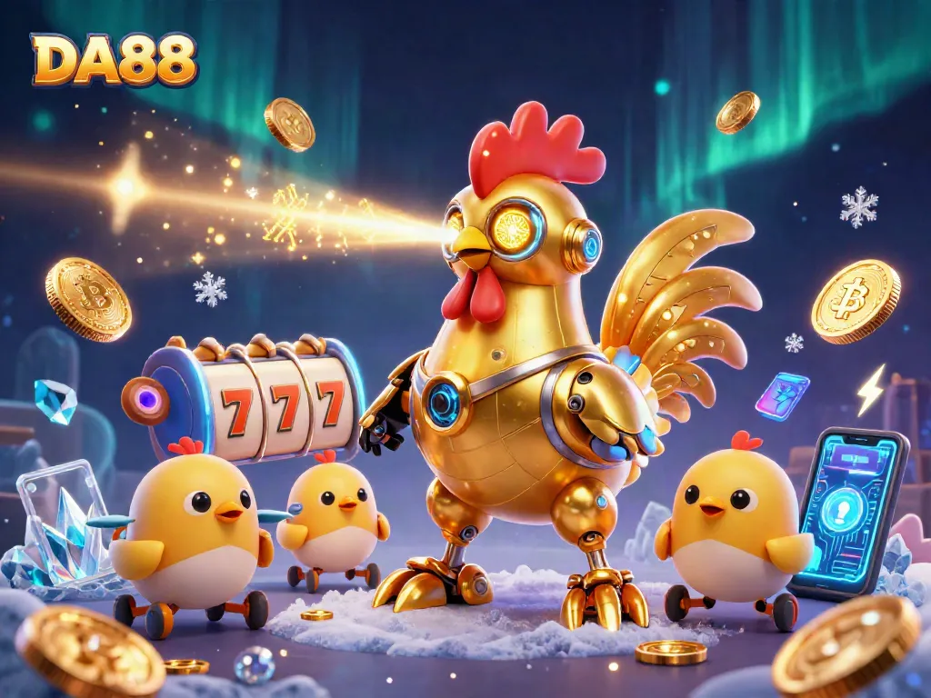 Engage with DA88's thrilling slots featuring futuristic characters and crypto elements.