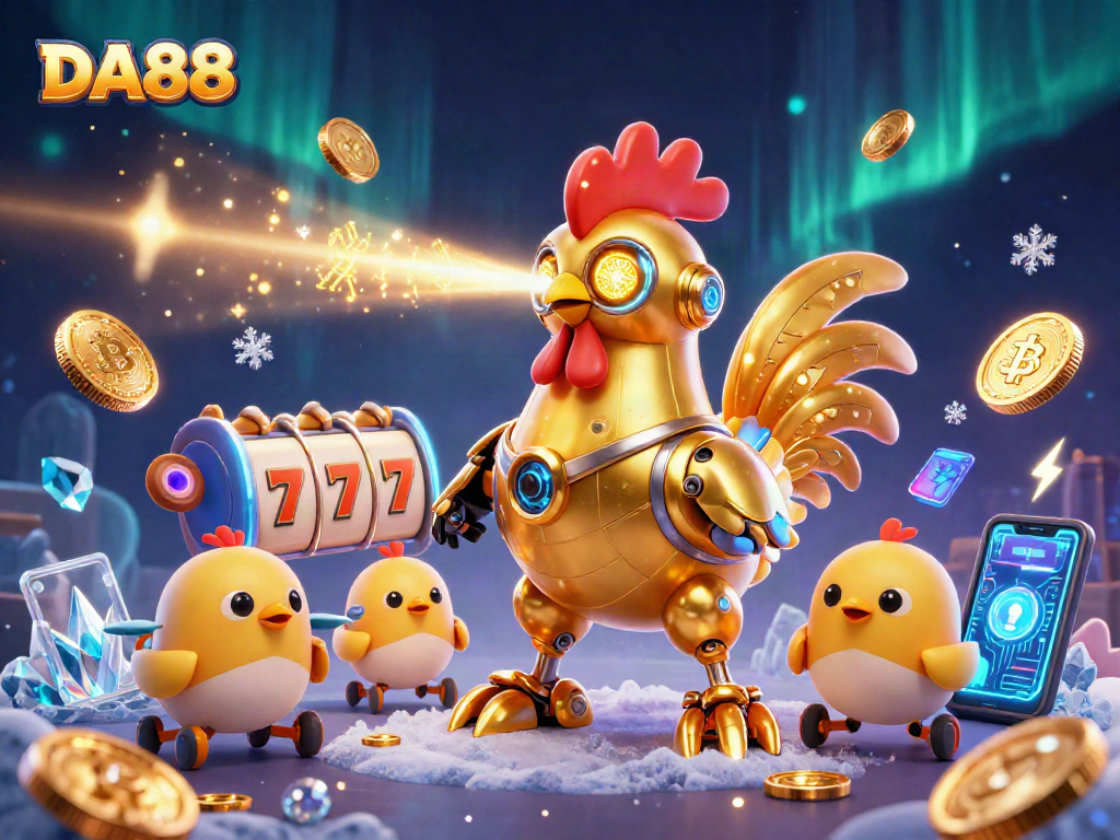 Engage with DA88's thrilling slots featuring futuristic characters and crypto elements.