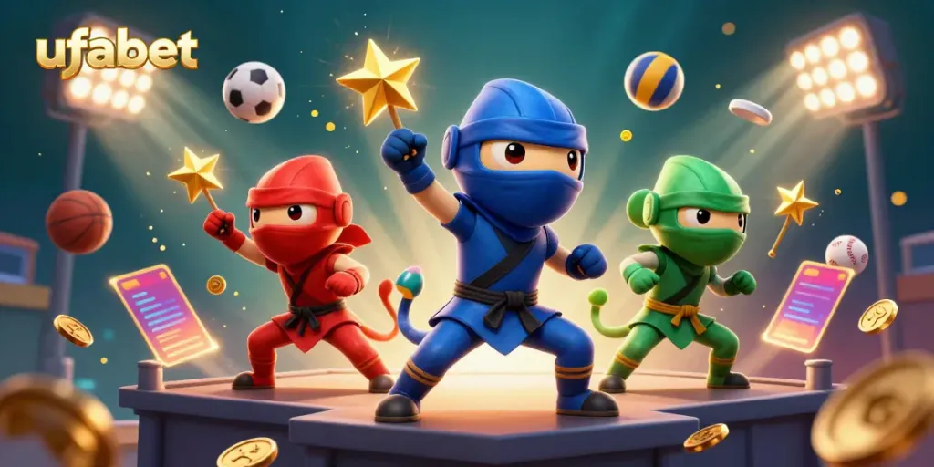 การวางเดิมพันชัยชนะกับ ufabet ในภาพที่มีตัวละครนินจาอย่างมีชีวิตชีวา