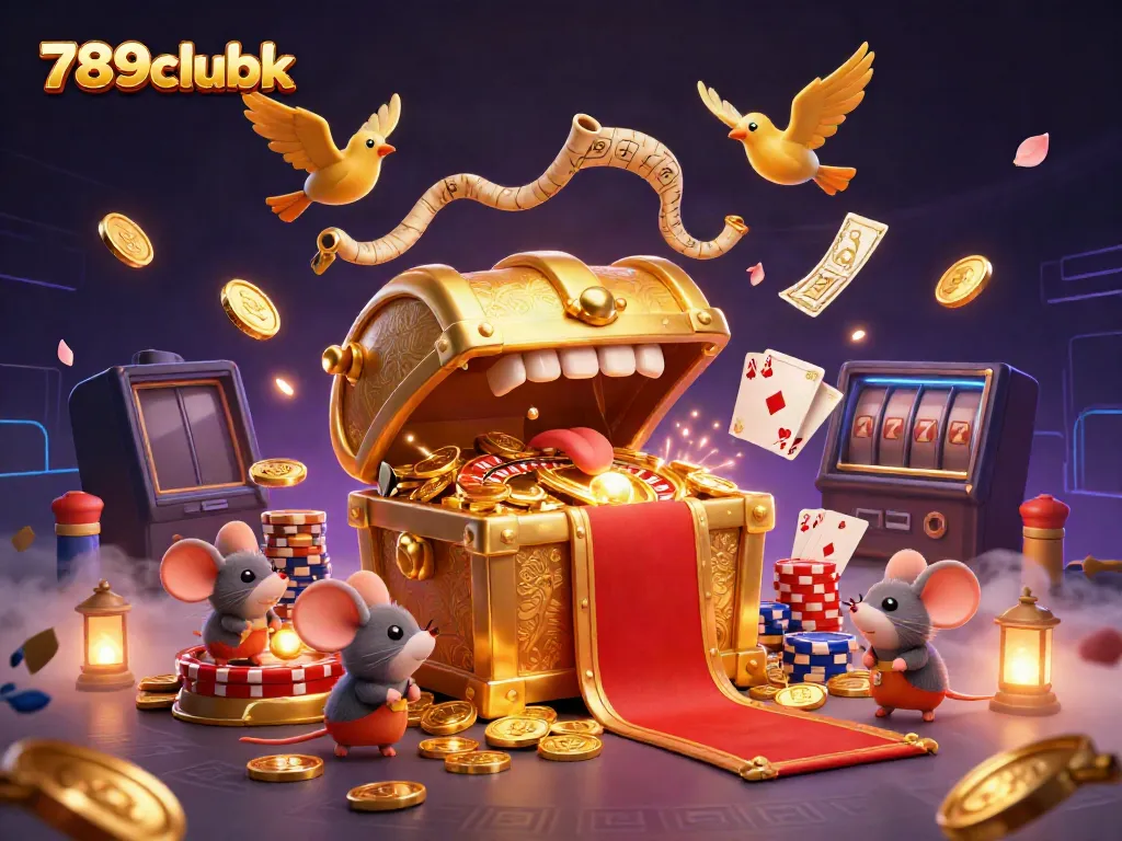 Engage with thrilling games at 789clubk, where golden treasures and vibrant casino elements illuminate the excitement.