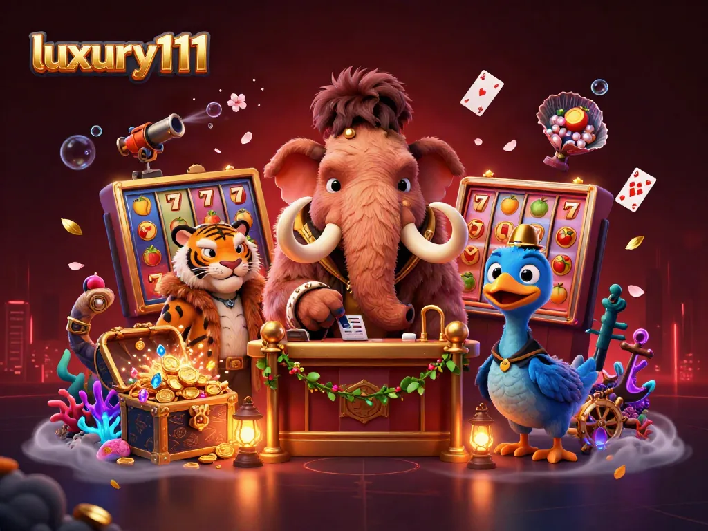 Immerse in the luxury111 casino world with vibrant characters and dynamic gaming elements.