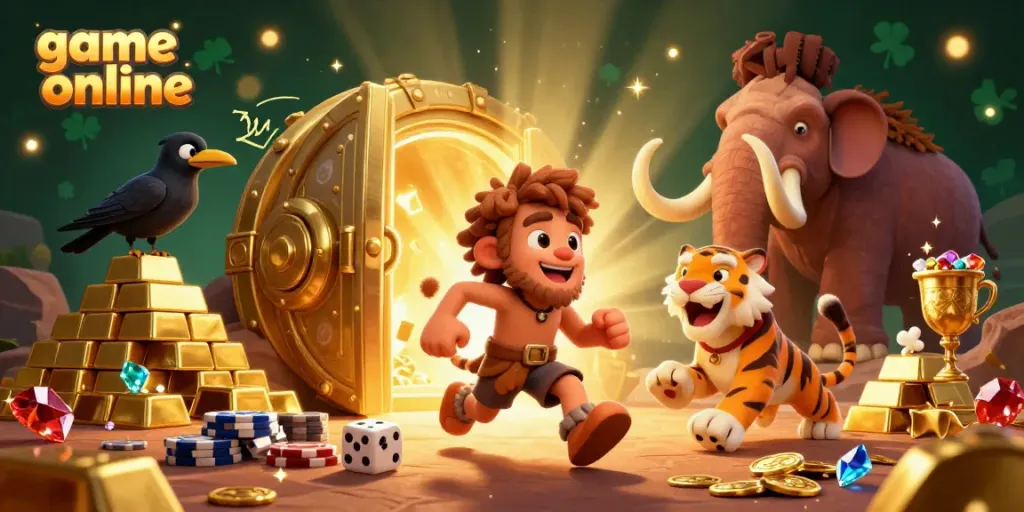 Engage with exciting game online experiences through this vibrant casino scene featuring unique characters.