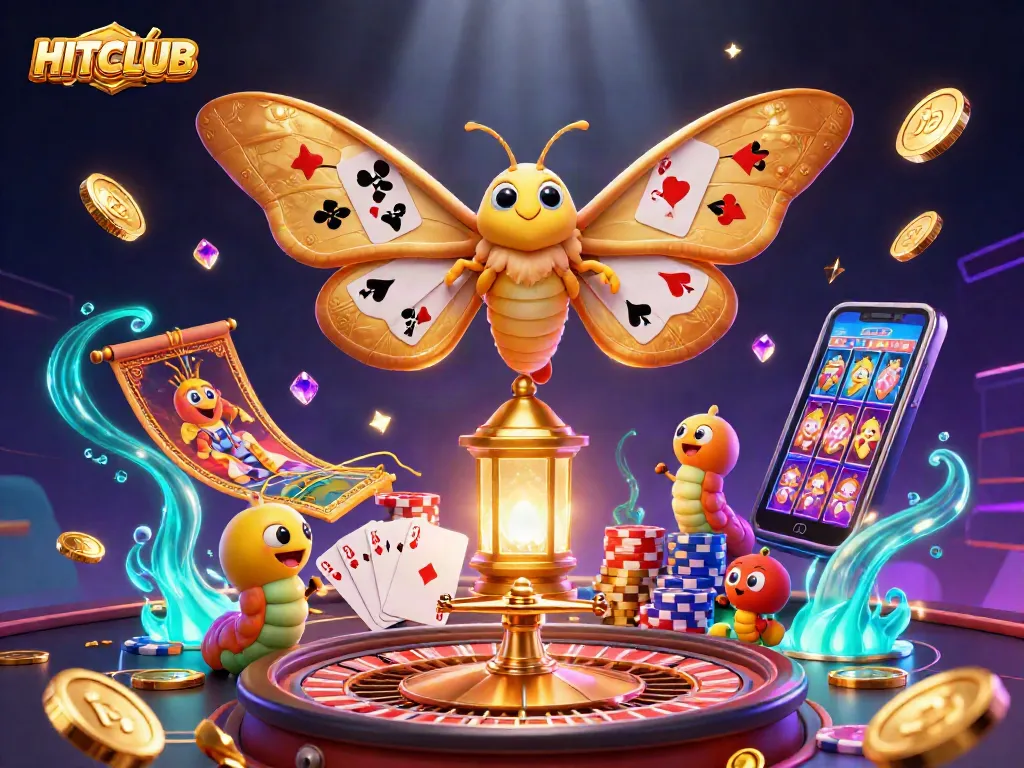 Experience the HITCLUB gaming adventure with vibrant casino elements and enchanting 3D visuals.