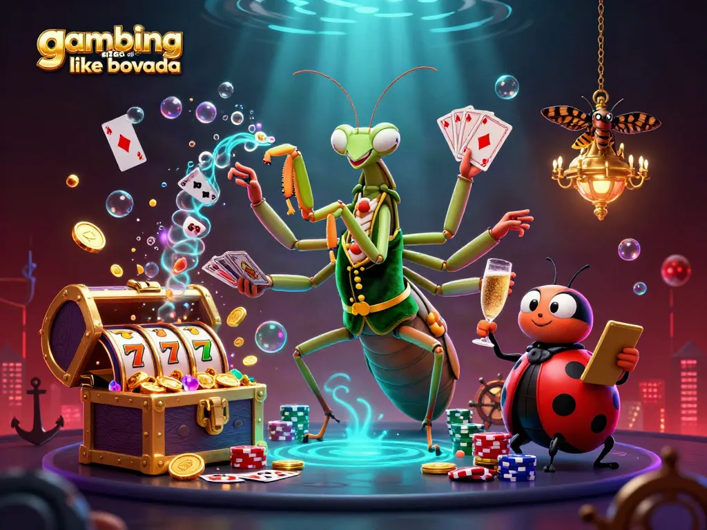 Experience thrilling gameplay at gambling sites like Bovada with vibrant casino elements.