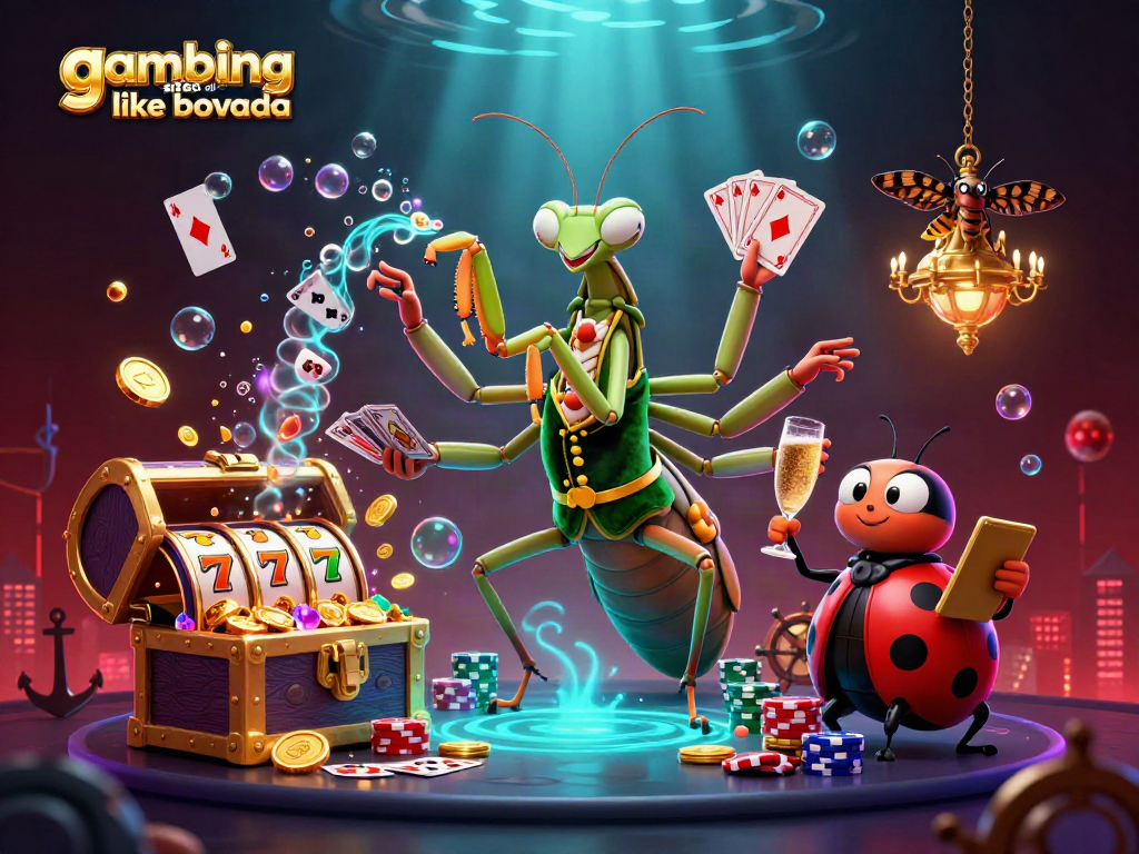 Experience thrilling gameplay at gambling sites like Bovada with vibrant casino elements.