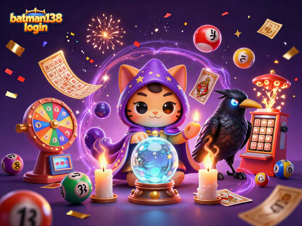 Spin to win with batman138 login featuring exciting lottery and bingo game elements.
