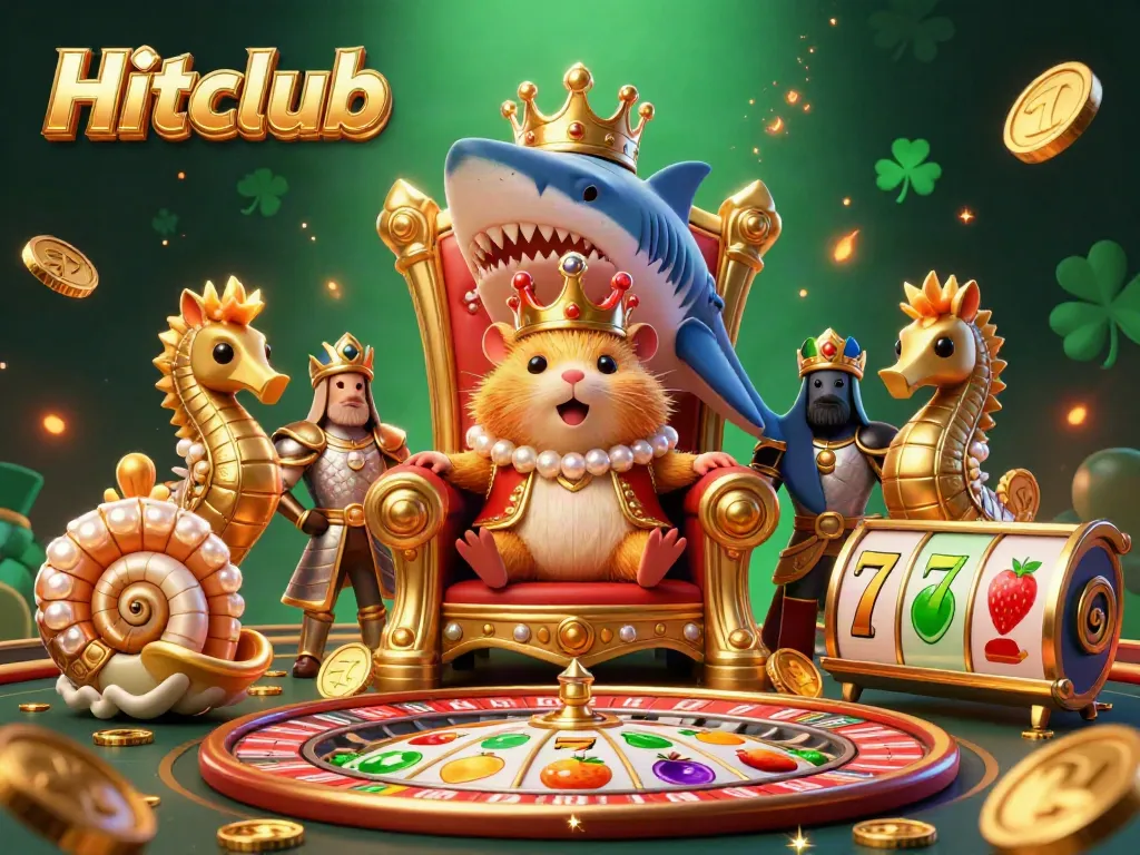 Experience thrilling casino adventures at Hitclub with our vibrant gaming scene featuring a hamster king.